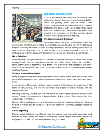 Waiting Trials Worksheet