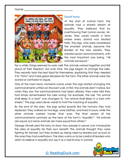 Equality Deception Worksheet