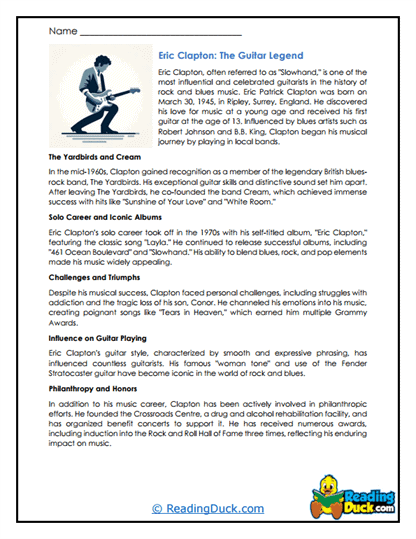 Smooth Player Worksheet
