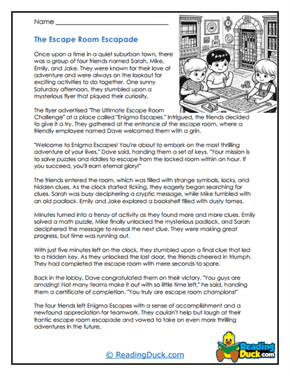 Puzzle Challenge Worksheet