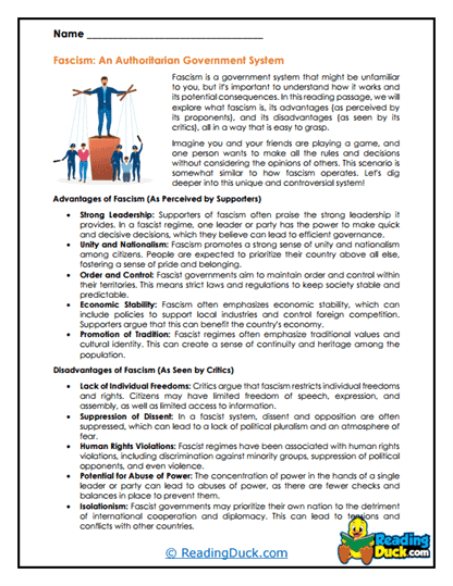 Forceful Order Worksheet