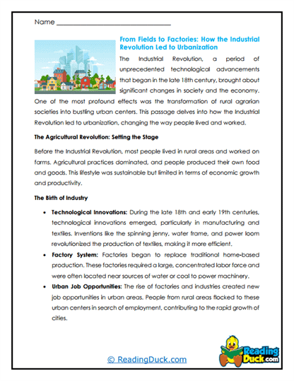 Urban Shift Worksheet