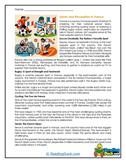 Active France Worksheet