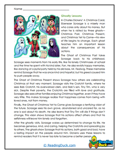 Ghostly Wisdom Worksheet