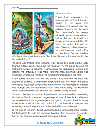 History Matters Worksheet