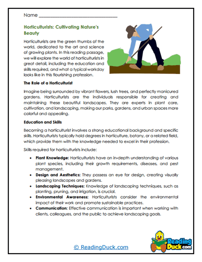 Garden Guardians Worksheet