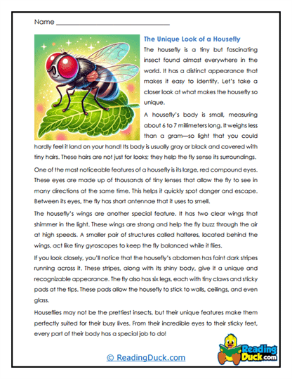 Tiny Buzzers Worksheet