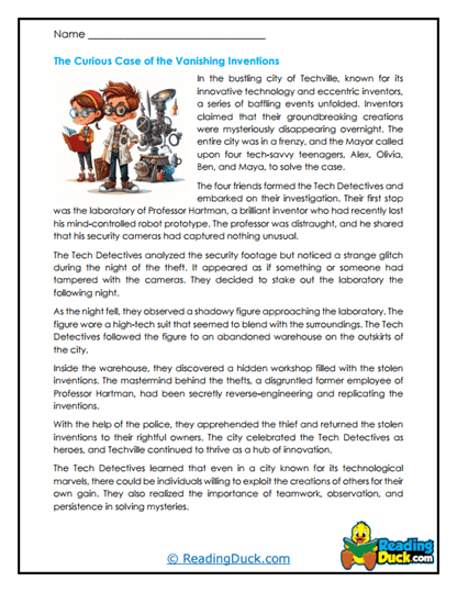 Tech Trouble Worksheet