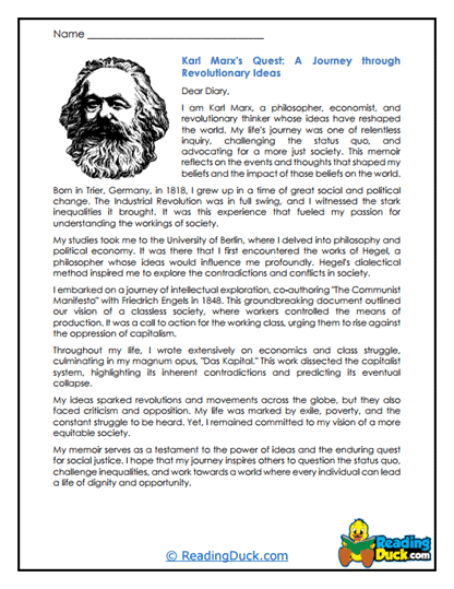 Revolutionary Quest Worksheet