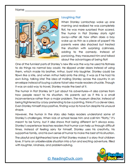 Humor in Hardship Worksheet