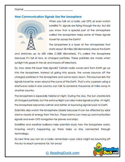 Signal Highway Worksheet