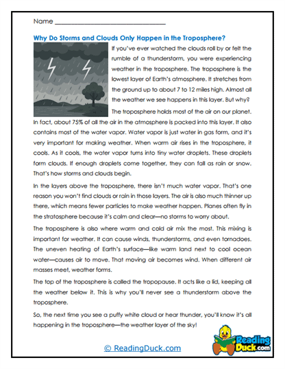 Weather Zone Worksheet