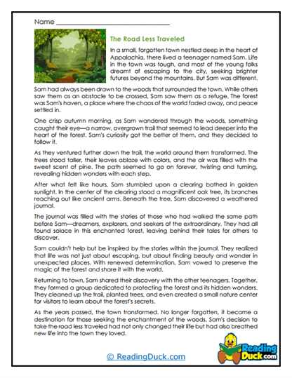 Woodland Mysteries Worksheet