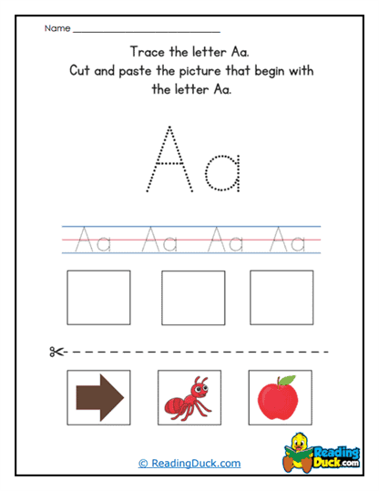 Cut and Paste A Worksheet