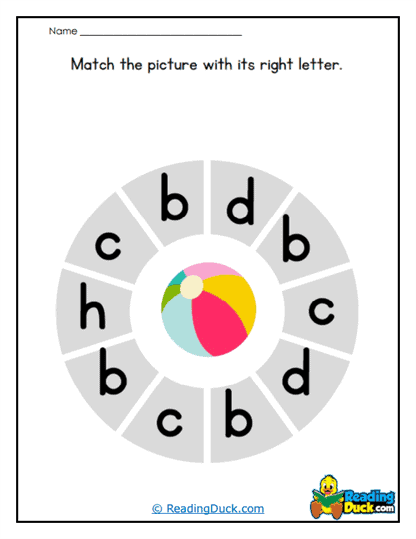 Letter Wheel Worksheet