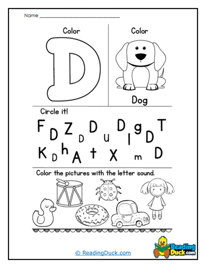 Letter Detective Worksheet