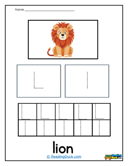 Lion Learner Worksheet