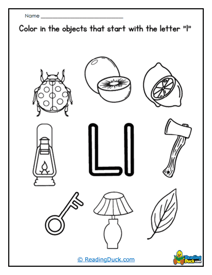 Object Match Worksheet