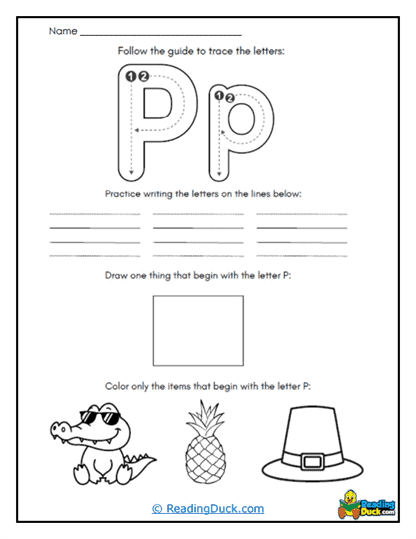Tracing Trio Worksheet
