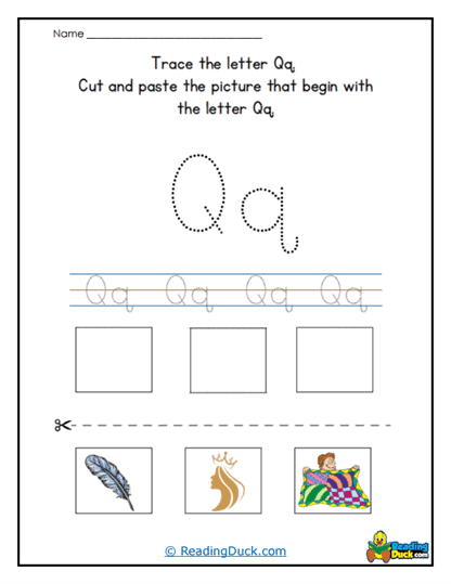 Trace and Paste Worksheet