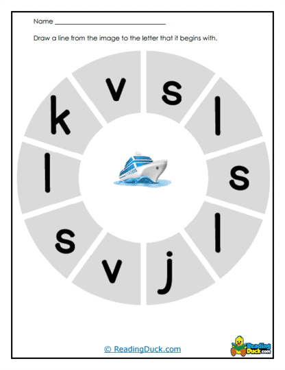 Ship Match Worksheet