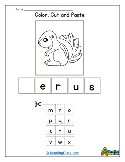 Xerus Puzzle Worksheet