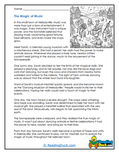 Melody Miracles Worksheet