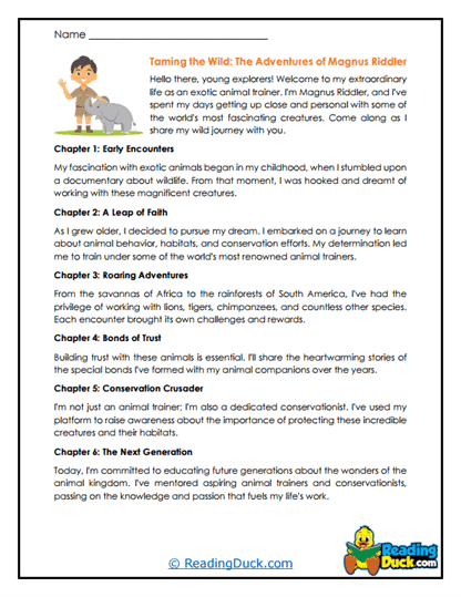 Wild Wisdom Worksheet