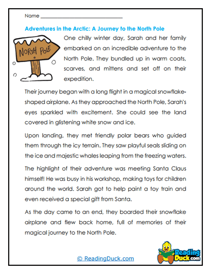 Polar Journey Worksheet