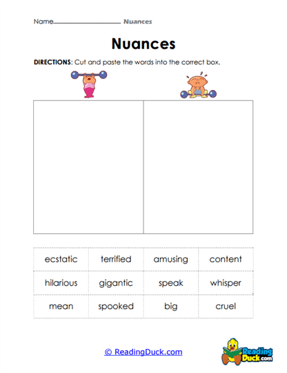 Sort & Decide Worksheet