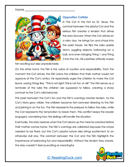 Opposites Collide Worksheet