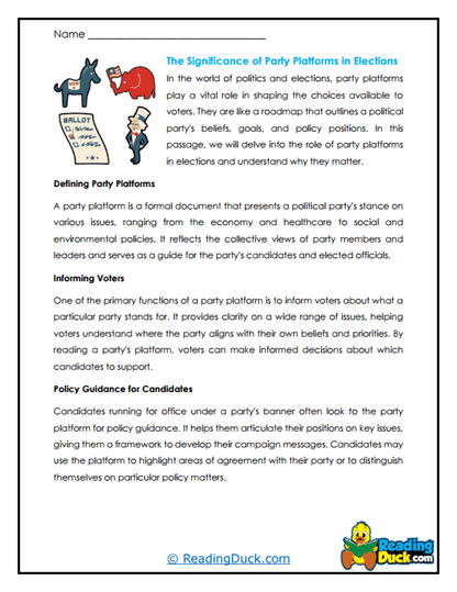 Platform Power Worksheet
