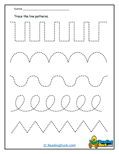 Wavy Tracers Worksheet