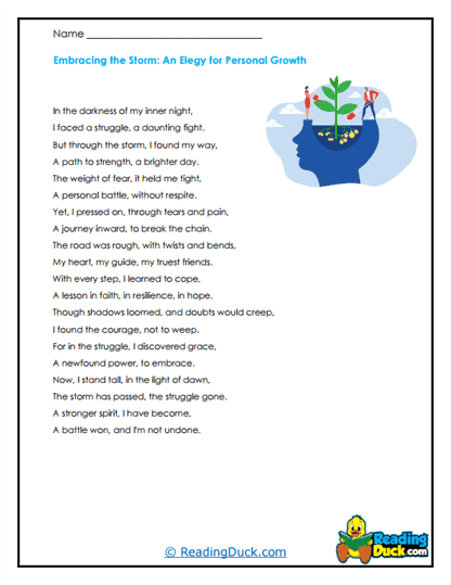 Storm of Growth Worksheet