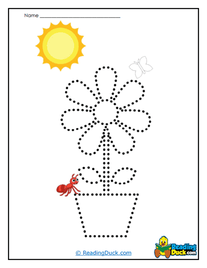 Sunny Flower Worksheet