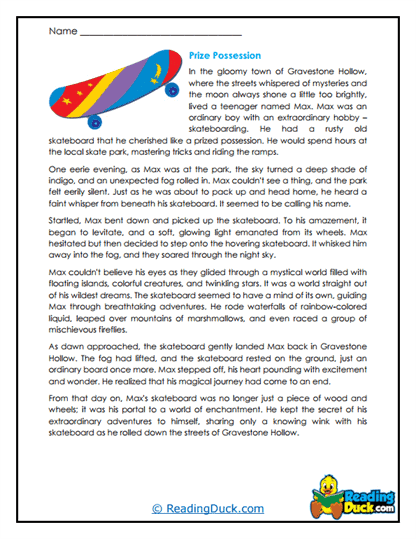 Mystic Skateboard Worksheet