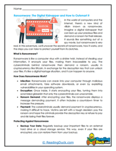 Cybersecurity Worksheets