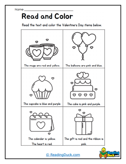 Valentine's Love Worksheet