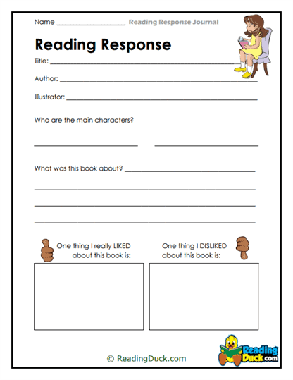 Likes & Dislikes Worksheet