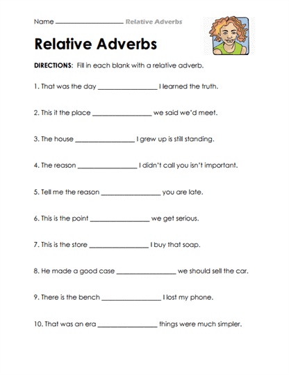 Sentence Completer Worksheet