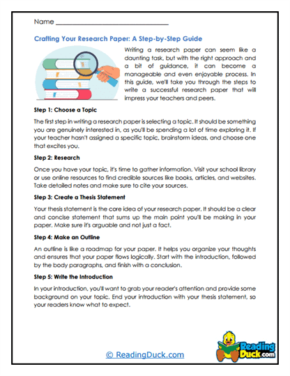 Research Roadmap Worksheet