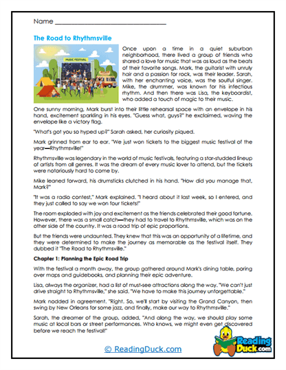 Rhythm Road Worksheet