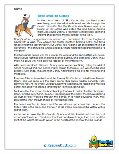 Rio Grande Worksheet