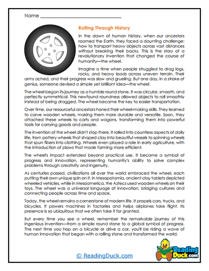 Rolling Innovations Worksheet