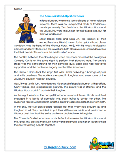 Samurai Showdown Worksheet