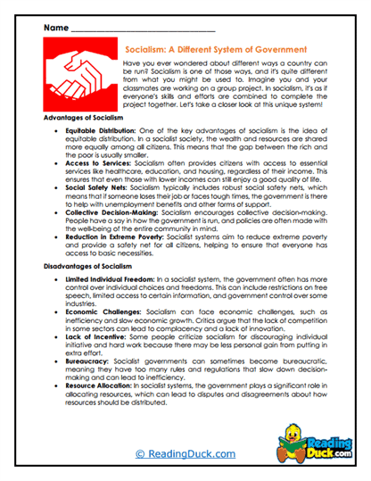 Shared Resources Worksheet