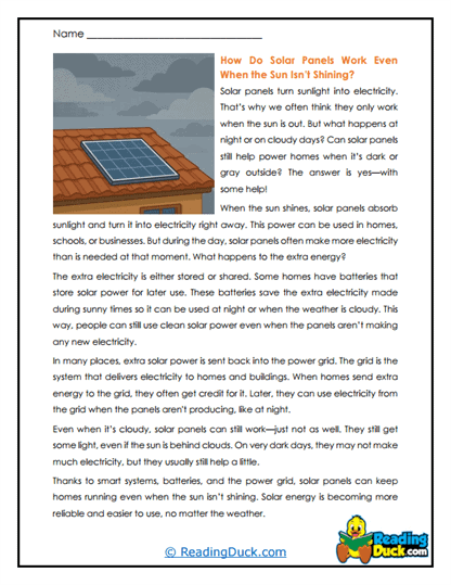Cloudy Days Worksheet