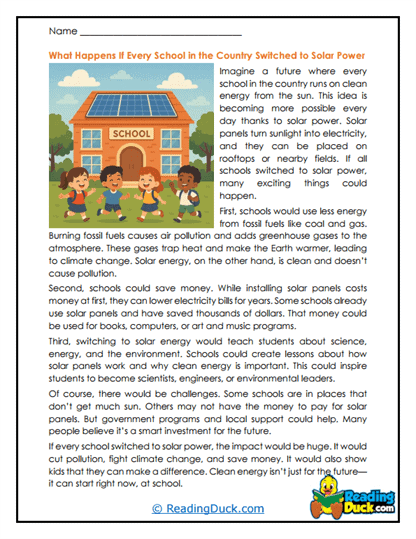 School Sunshine Worksheet