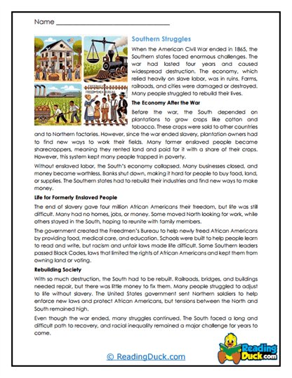 Southern Trials Worksheet