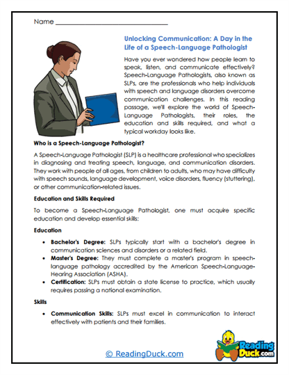 Speech Heroes Worksheet